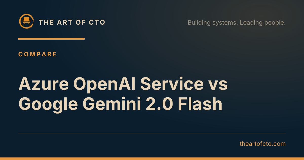 Azure OpenAI Service vs Google Gemini 2.0 Flash: Key Differences ...