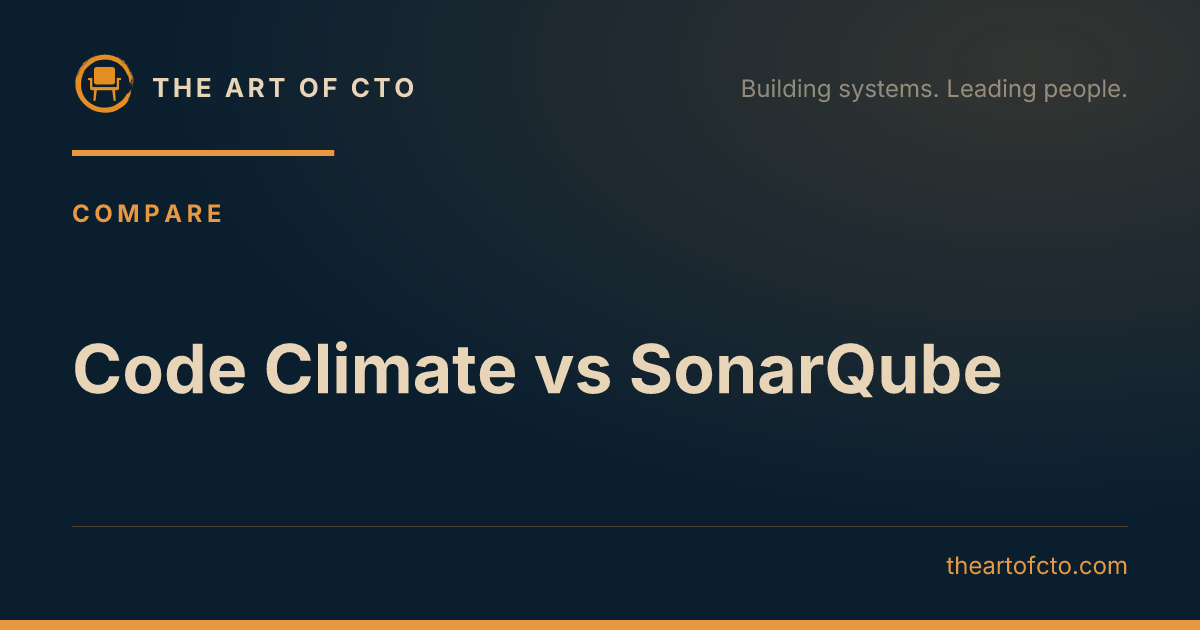 Code Climate vs SonarQube: Key Differences & Verdict (2026) | The Art ...