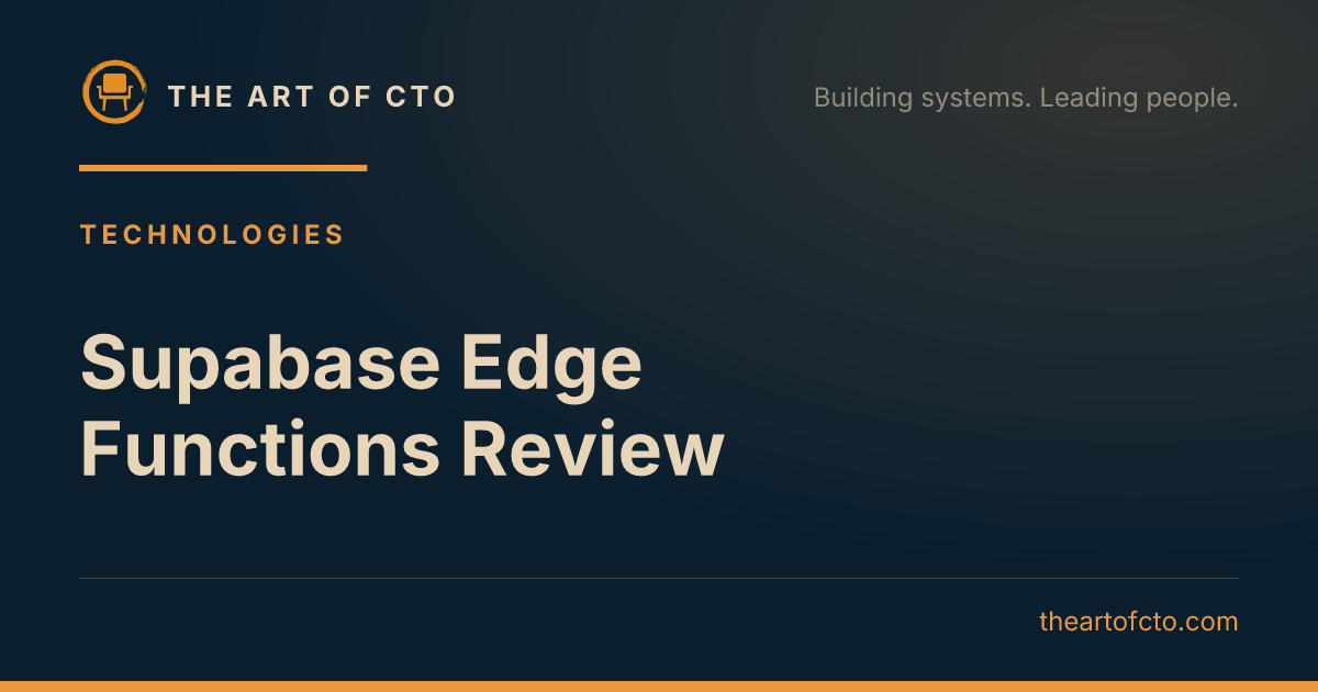 Supabase Edge Functions Review (2026): Pros & Cons, Pricing ...